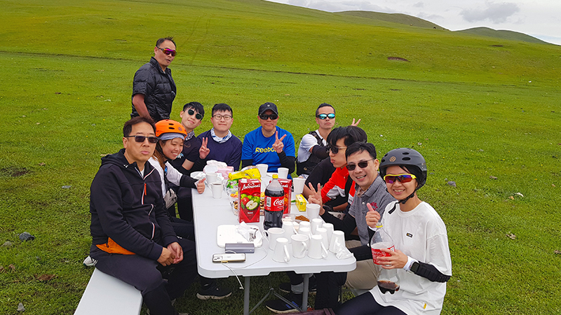 refreshment time during cycling